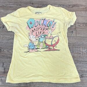 Nickelodeon Rocko's Modern Life Yellow T-Shirt Medium